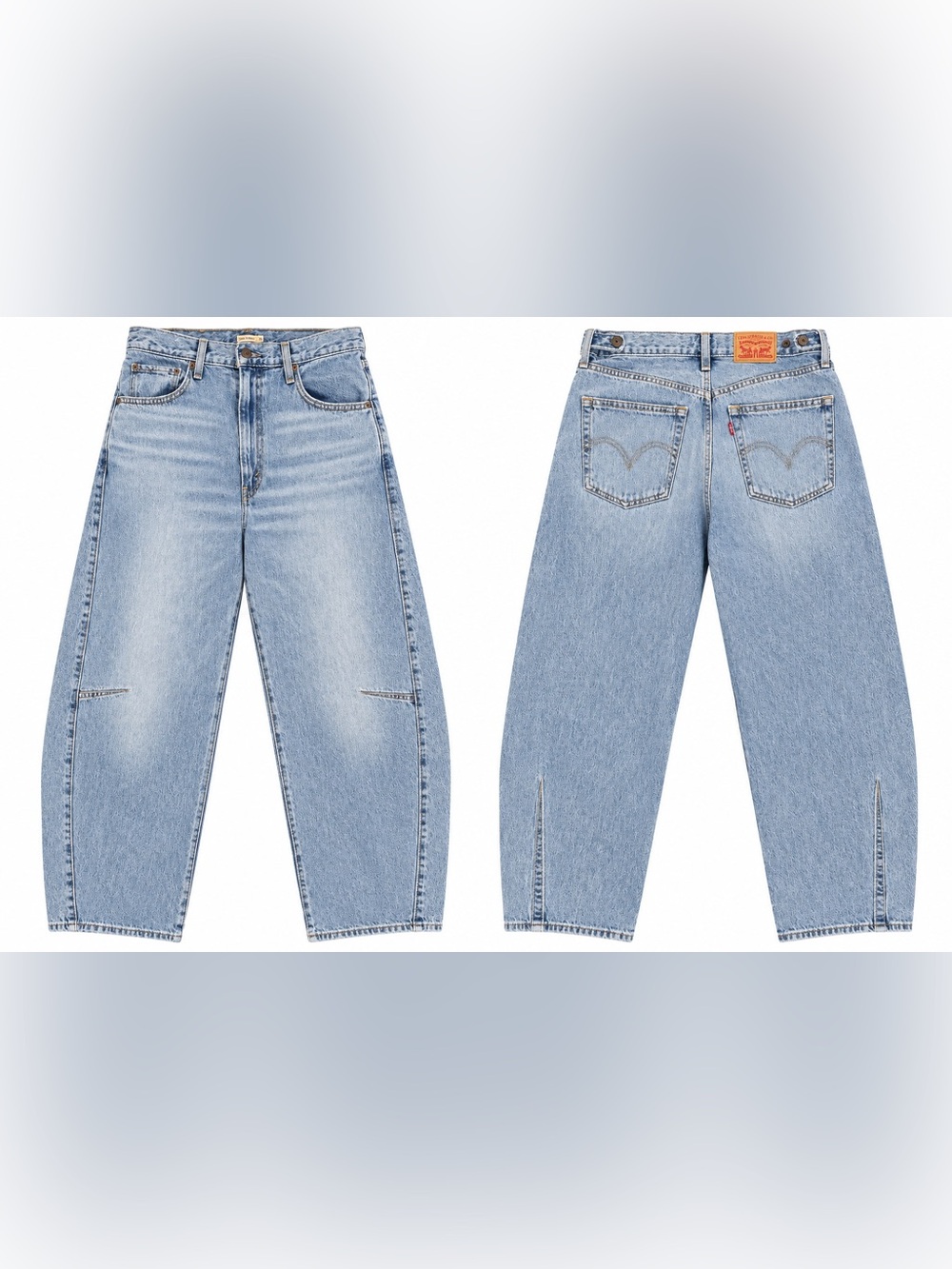 Levi’s Cinch Barrel Jeans Size 30 Light Wash High Rise Barrel Leg